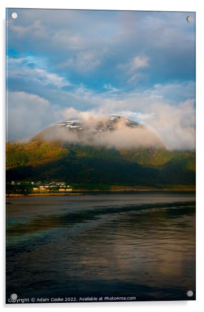 Mountain | Alesund | Norway Acrylic by Adam Cooke