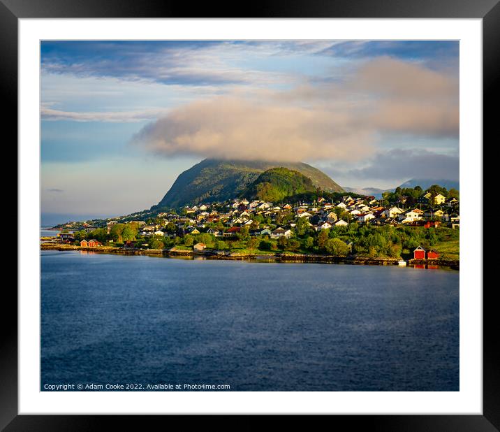 Mountain | Alesund | Norway Framed Mounted Print by Adam Cooke