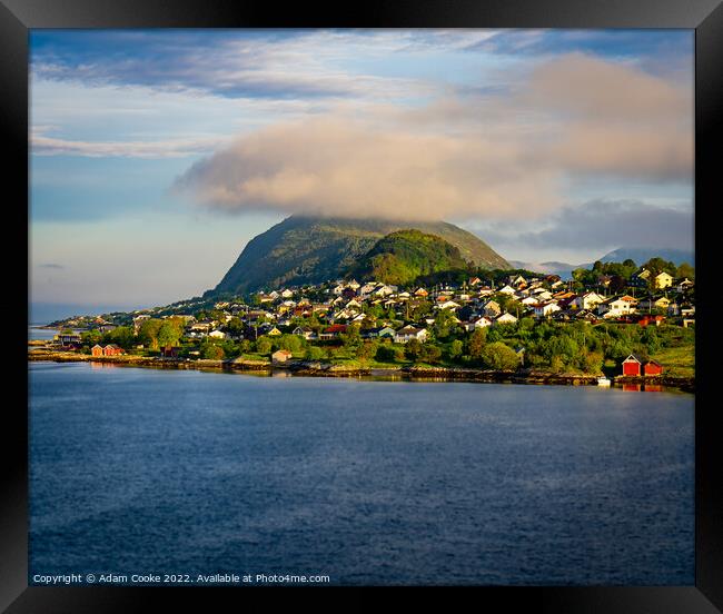 Mountain | Alesund | Norway Framed Print by Adam Cooke