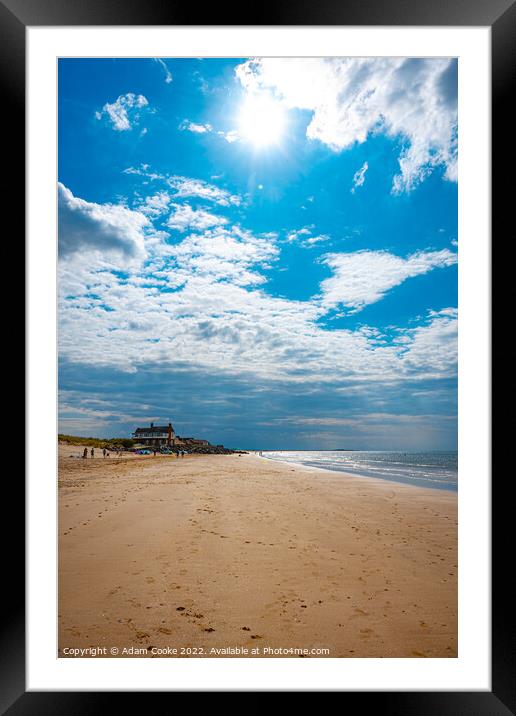 Brancaster Beach | Norfolk Framed Mounted Print by Adam Cooke