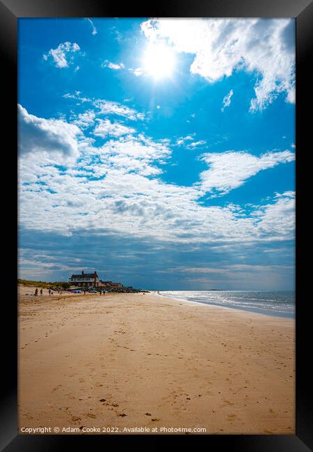 Brancaster Beach | Norfolk Framed Print by Adam Cooke