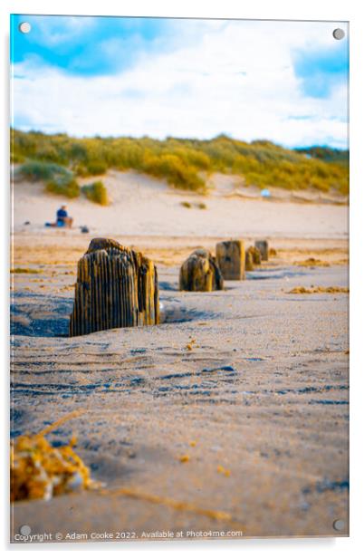 Brancaster Beach | Norfolk Acrylic by Adam Cooke