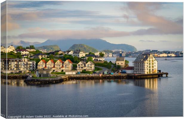 Early Morning | Alesund | Norway  Canvas Print by Adam Cooke