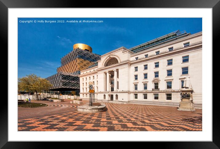 Birmingham Library: A Haven of Knowledge Framed Mounted Print by Holly Burgess