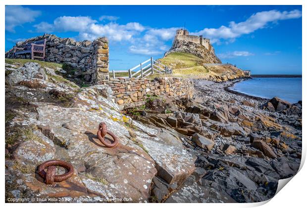 Lutyen's Lindisfarne Castle Print by Inca Kala