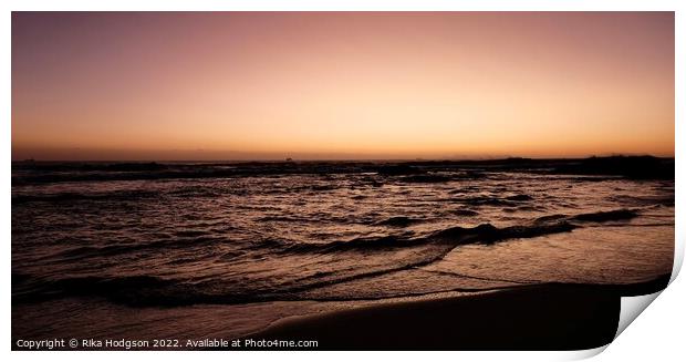 Golden Sunset, Noordhoek, SA Print by Rika Hodgson