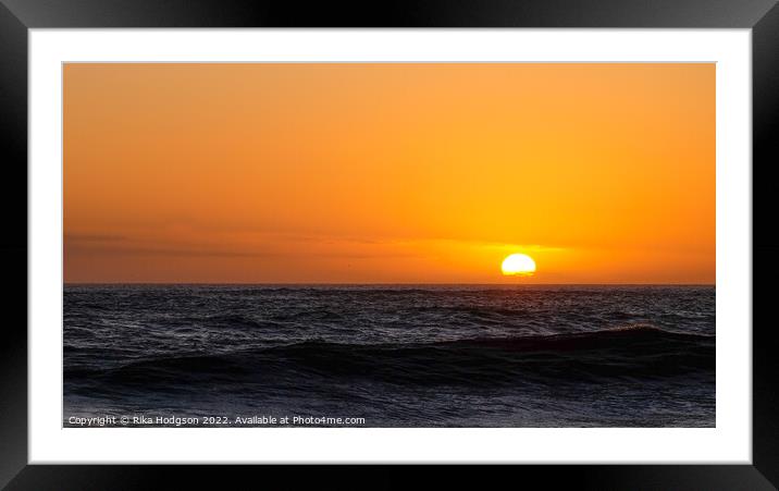 Sky sun at Noordhoek, Cape Town  Framed Mounted Print by Rika Hodgson