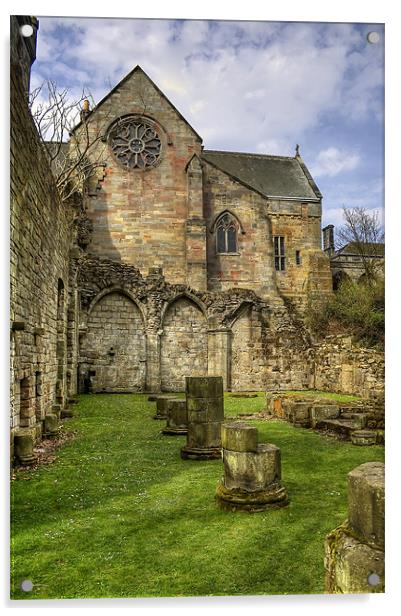 Church and Abbey Acrylic by Tom Gomez