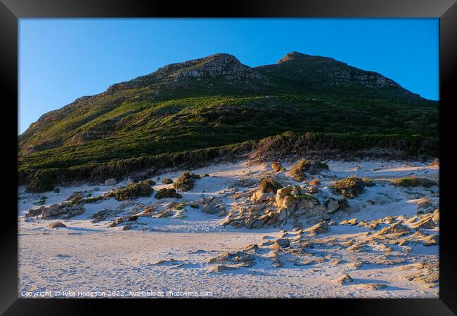 Rocks, Noordhoek Beach, Cape Town, South Africa  Framed Print by Rika Hodgson