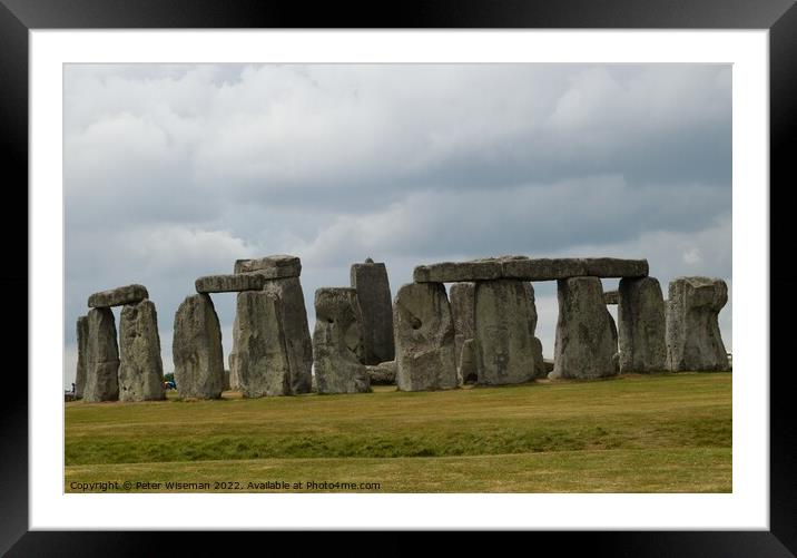 Stonehenge Framed Mounted Print by Peter Wiseman