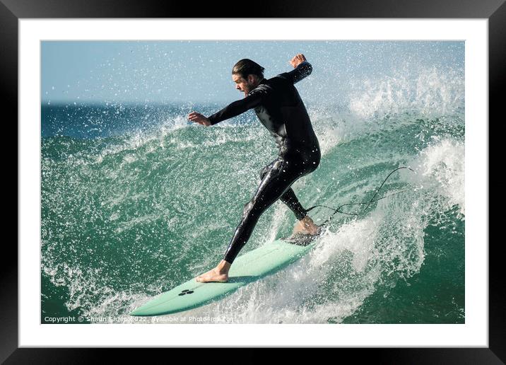 Dropping In! Framed Mounted Print by Shaun Sharp
