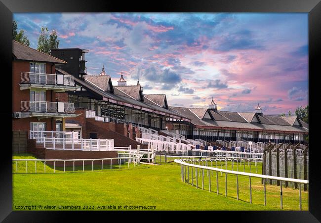 Pontefract Racecourse  Framed Print by Alison Chambers