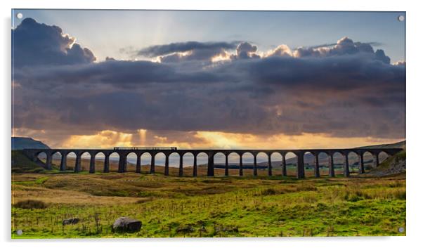 Ribblehead viaduct 3 Acrylic by David Martin