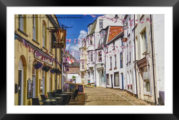 The Oldest Street In Ilfracombe Framed Mounted Print by Peter F Hunt