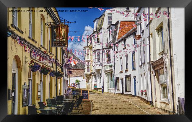 The Oldest Street In Ilfracombe Framed Print by Peter F Hunt