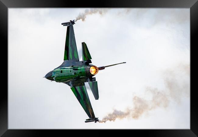 Belgian F-16 Fighting Falcon Framed Print by J Biggadike