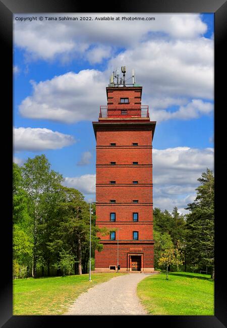 Ekenäs Old Water Tower, Finland Framed Print by Taina Sohlman