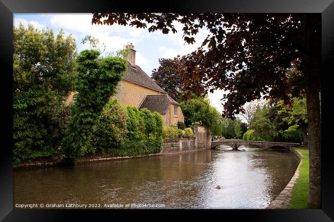 Bourton on the water Framed Print by Graham Lathbury