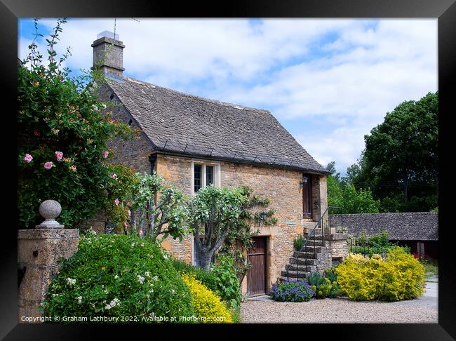 Upper Slaughter - Cotswolds Framed Print by Graham Lathbury