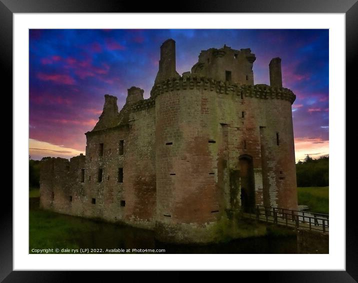 Caerlaverock Castle   Framed Mounted Print by dale rys (LP)