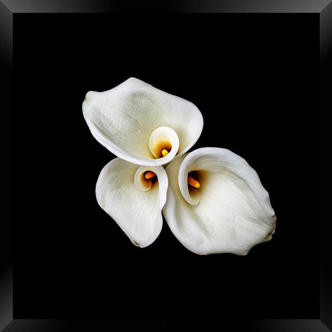 Calla Lilies Wall Art Framed Print by Will Ireland Photography