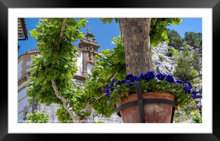 Old Spanish square, Grazalema Spain Framed Mounted Print by Chris North