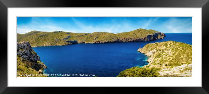 View of the Cabrera port entrance - CR2204-7328-OR Framed Mounted Print by Jordi Carrio