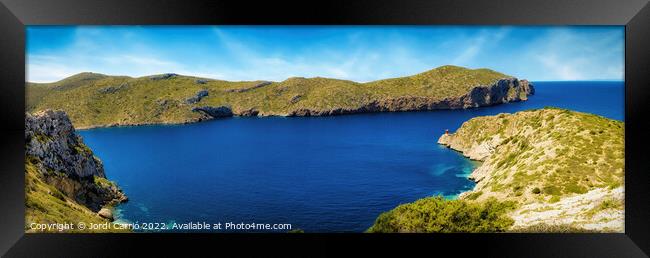 View of the Cabrera port entrance - CR2204-7328-OR Framed Print by Jordi Carrio