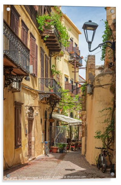 Crete, Greece. Old town of Chania Acrylic by Delphimages Art