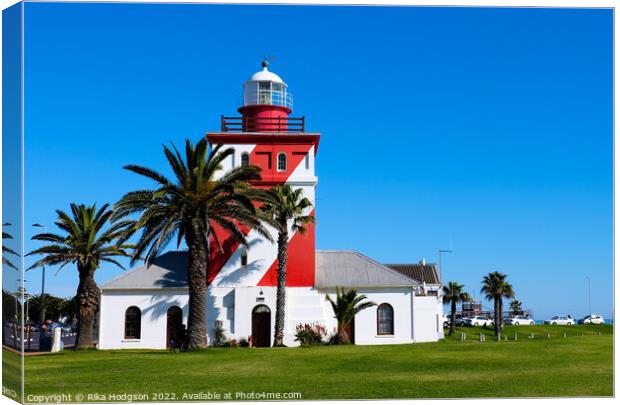 Green Point Lighthouse, Cape Town, South Africa Canvas Print by Rika Hodgson
