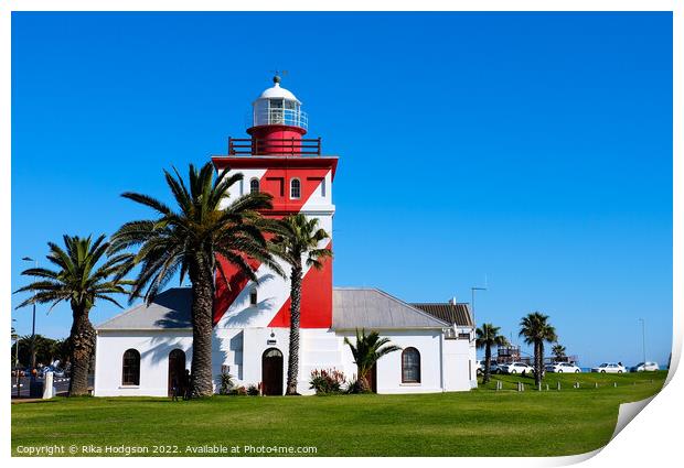 Green Point Lighthouse, Cape Town, South Africa Print by Rika Hodgson