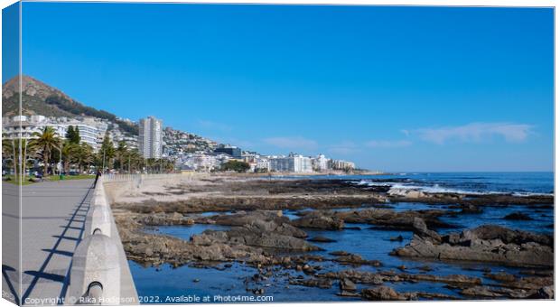 Cape Town Coast, Green Point, South Africa Canvas Print by Rika Hodgson