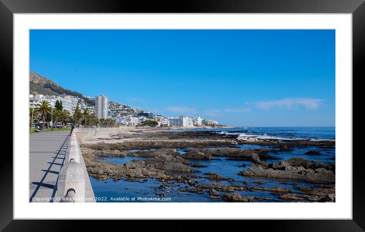 Cape Town Coast, Green Point, South Africa Framed Mounted Print by Rika Hodgson