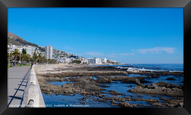 Cape Town Coast, Green Point, South Africa Framed Print by Rika Hodgson