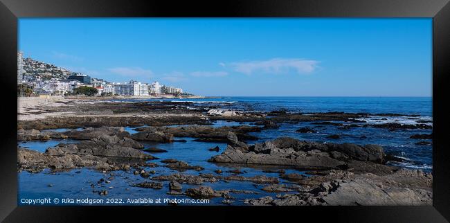 Seascape, Green Point, Cape Town, South Africa  Framed Print by Rika Hodgson