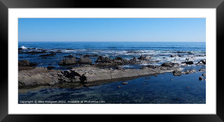 Seascape, South Africa coastline Framed Mounted Print by Rika Hodgson