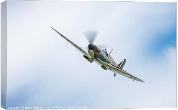 Battle of Britain Memorial flight Spitfire  Canvas Print by Brett Pearson