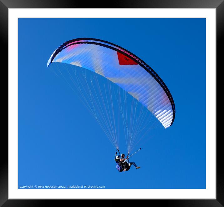 Paragliding, Cape Town, South Africa  Framed Mounted Print by Rika Hodgson