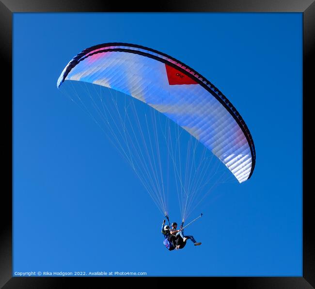 Paragliding, Cape Town, South Africa  Framed Print by Rika Hodgson