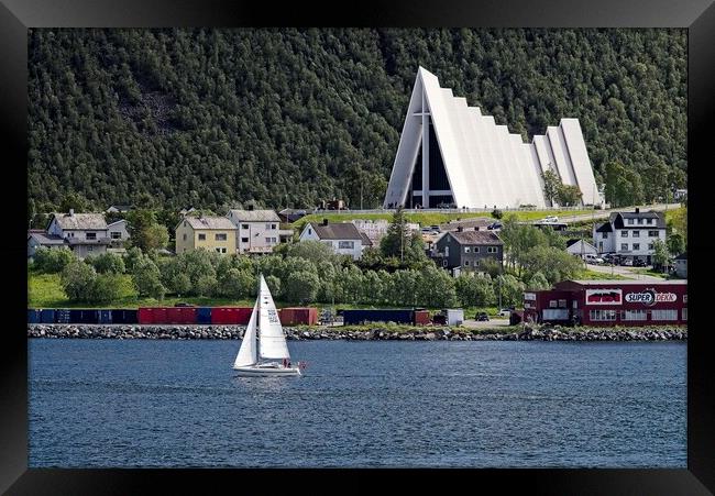 Arctic Cathedral Tromso Norway Framed Print by Martyn Arnold