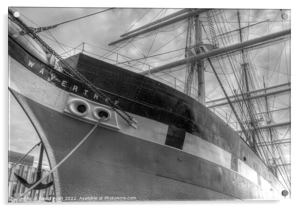 Wavertree Sailing Ship Acrylic by David Pyatt