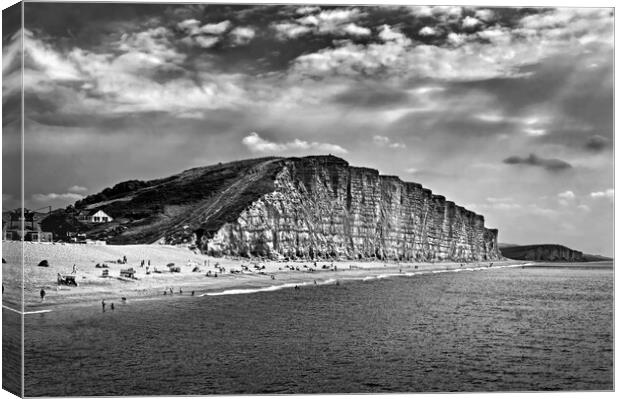 Sunny Day at West Bay  Canvas Print by Darren Galpin