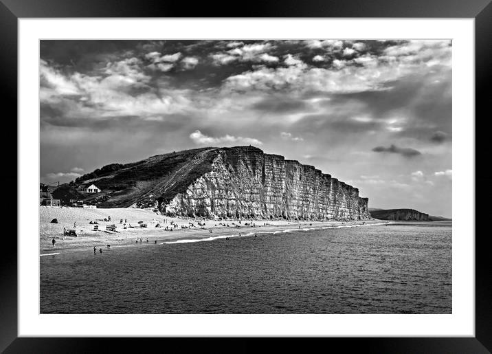 Sunny Day at West Bay  Framed Mounted Print by Darren Galpin