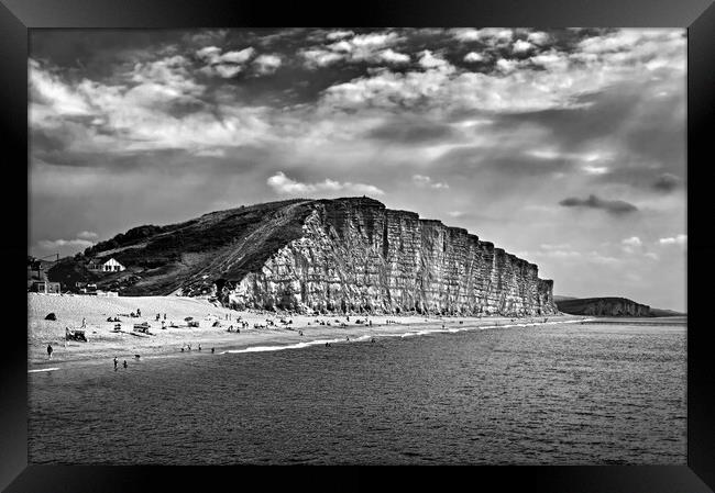 Sunny Day at West Bay  Framed Print by Darren Galpin