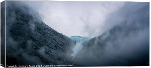 Briksdalsbreen Glacier | Stryn | Olden | Norway Canvas Print by Adam Cooke