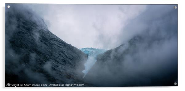 Briksdalsbreen Glacier | Stryn | Olden | Norway Acrylic by Adam Cooke