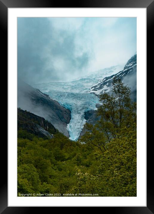 Briksdalsbreen Glacier | Stryn | Olden | Norway Framed Mounted Print by Adam Cooke