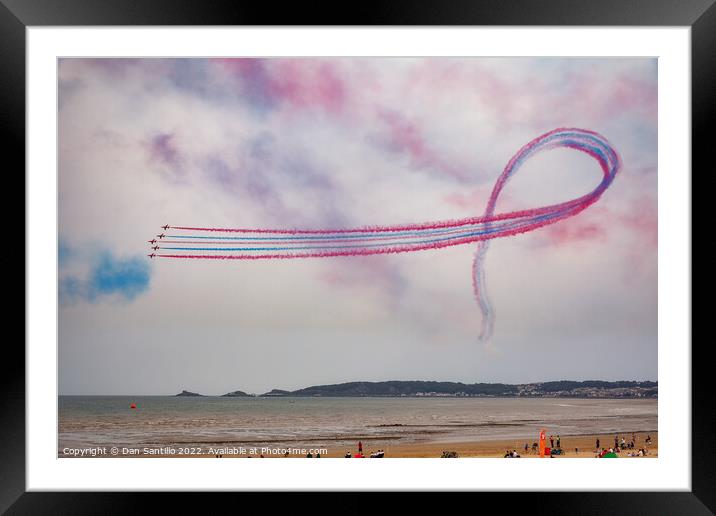 The Red Arrows, Wales National Air Show Framed Mounted Print by Dan Santillo