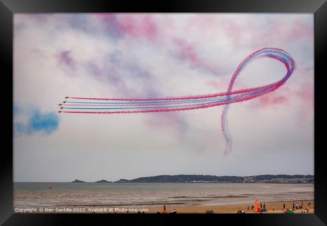 The Red Arrows, Wales National Air Show Framed Print by Dan Santillo