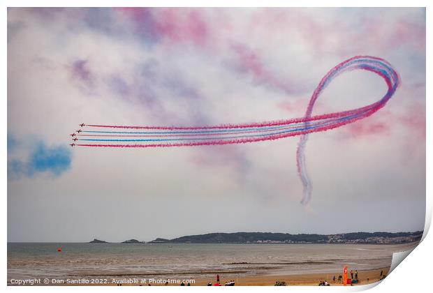 The Red Arrows, Wales National Air Show Print by Dan Santillo